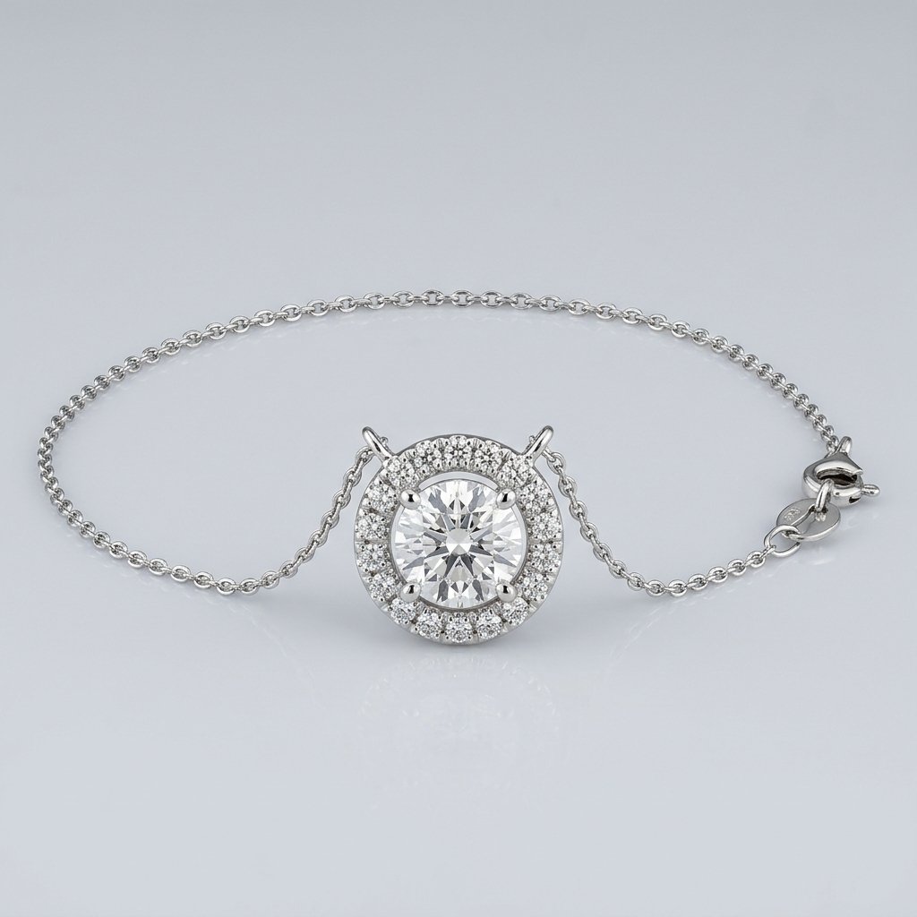 GMW Riviera Halo Diamond Pendant